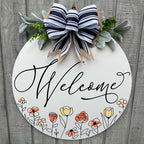 Wood front door sign Wood sign Home decor Welcome sign Sign - Image 2