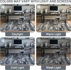 Office Chair Mat for Hardwood Tile Floor, Abstract 48"X 60" Desk Mats for - Image 6