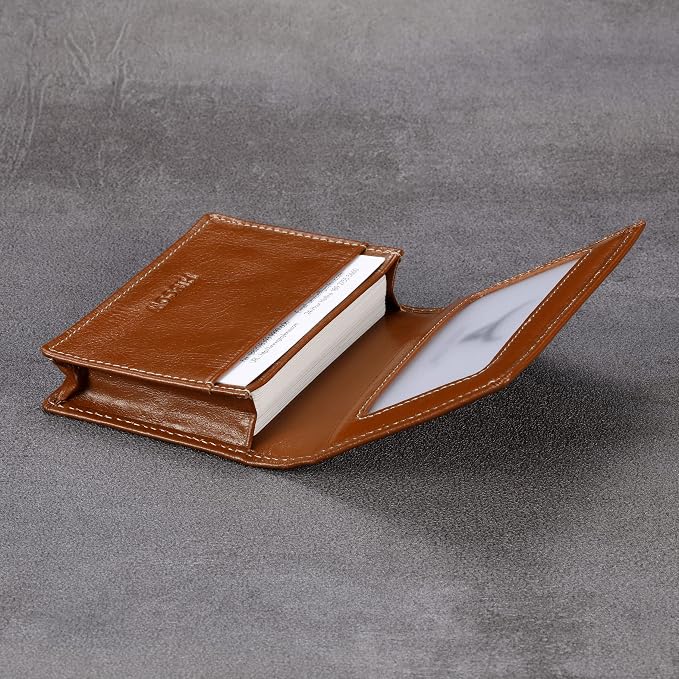 Leather Business Card Case Holder - Image 4