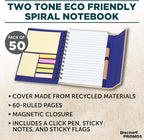 DISCOUNT PROMOS Custom Eco Friendly Spiral Notebooks - Image 3