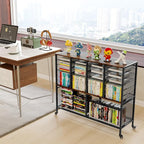 EasyPAG Rolling File Cart with 24 Slot Mail Organizer, Under Desk Storage with - Image 8