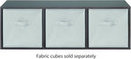 Whitmor 3 Cube Bookcase, 3 Tier Stackable MDF Bookself, Open Storage Display - Image 7