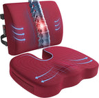 FORTEM Seat Cushion, Office Chair Cushion, Lumbar Support Pillow by FORTEM