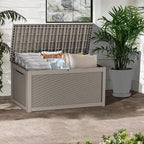 Yardgrace 320 Gallon Lockable Resin Deck Box, Waterproof & UV-Resistant Outdoor - Image 3