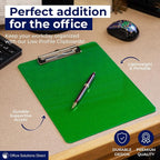 Plastic Clipboards with Low Profile Clip Set of 6-12.5 x 9 Inch Multi Color - Image 5