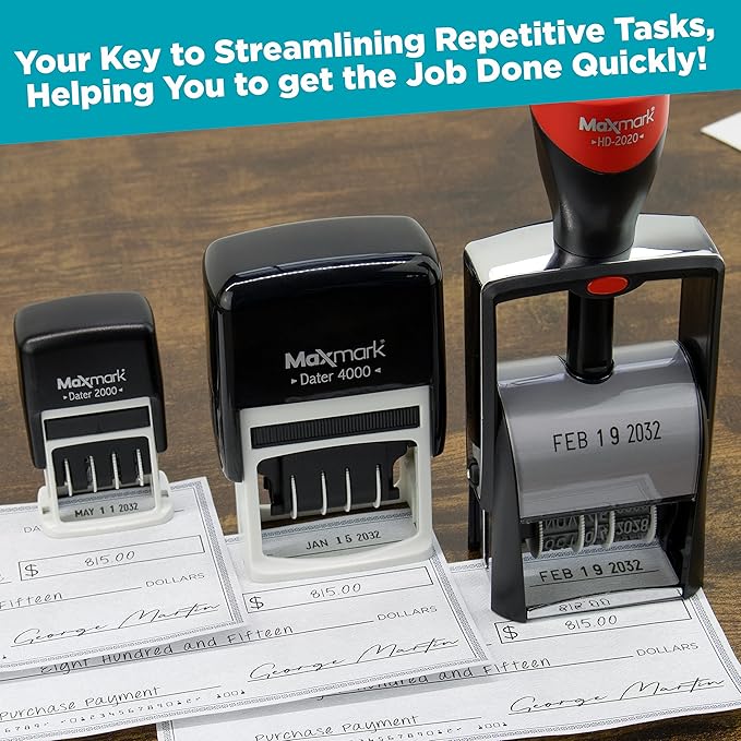 MaxMark 2000 Dater Self Inking Date Stamp - Image 6