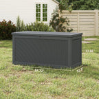 Yardgrace 200 Gallon Outdoor Storage Box Waterproof, Resin Deck Boxes - Image 6