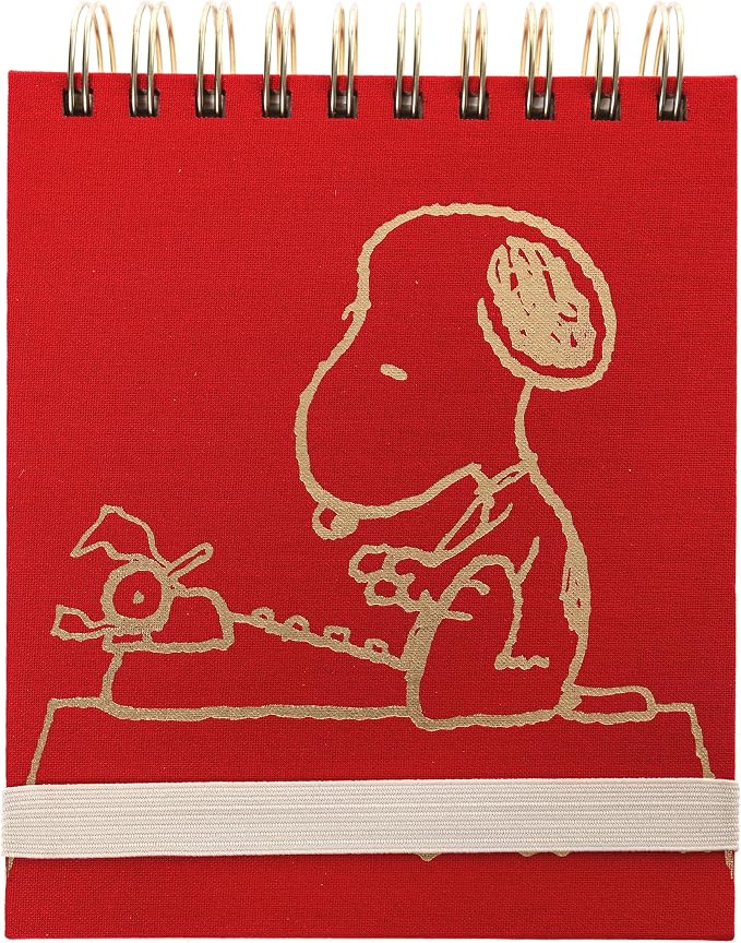 Peanuts Jotter by Graphique Luxe Collection, Fabric-Wrapped Hardcover Spiral by GraphiquedeFrance