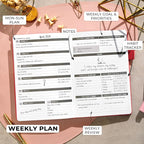 Clever Fox Planner – Undated Weekly & Monthly Planner - Image 3