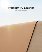 YSAGi Leather Desk Protector, Office Mat, Large Mouse Mat, Non-Slip PU Leather - Image 2