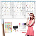 CLEVER CLEAN Large Dry Erase Wall Calendar by CleverClean