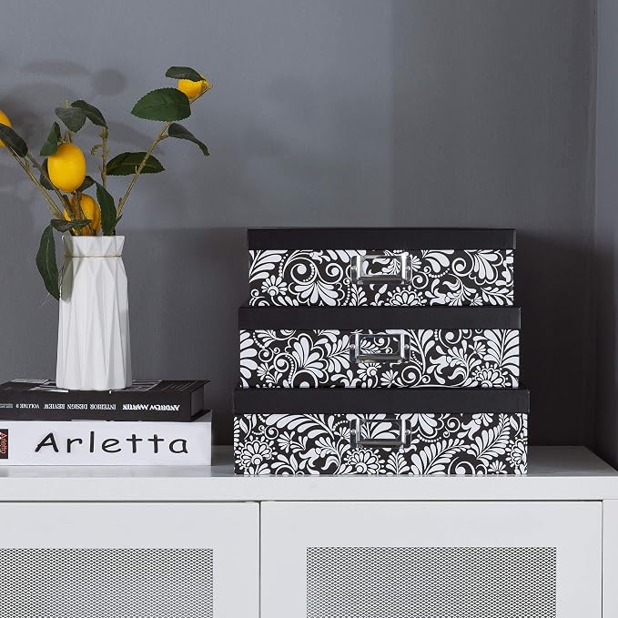 Soul & Lane Modern Botanical Decorative Cardboard Boxes - Image 2
