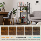 CAPHAUS 5 Tier Bookshelf, 24 Inch Width Free Standing Shelf, Bookcase Shelf - Image 8