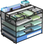 Docnest 5 Tier Mesh Desk Organizer- Letter Tray by DocNest