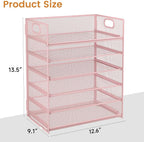 Subekyu 6 Tier Office File Paper Desk Tray Organizer - Image 6