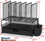SIMPLE HOUSEWARE Mesh Desk Organizer - Image 2