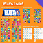 Word Building Desktop Pocket Chart, 48 CVC Words & 50 First Words, Double-Sided - Image 2