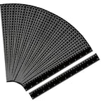 50 Pack Black Plastic Ruler, 12 Inch Standard/Metric Rulers Straight Ruler by eBoot