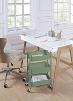 SunnyPoint 3-Tier Delicate Compact Rolling Metal Storage Organizer - Image 5