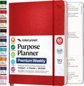Roterunner Purpose Planner Notebook B5 7.5”x9.8” Undated 2026 Daily Weekly and by Roterunner