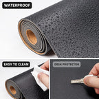 AFIING Leather Desk Pad Protector, Office Desk Mat, Large Mouse Pad, Desk mat - Image 4