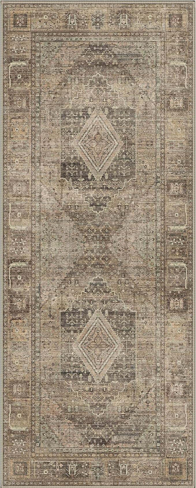 GENIMO Runner Rug 2x5 Non Slip Machine Washable Hallway Runner Vintage Rug - Image 4