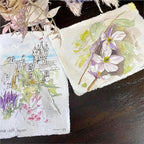 Wanderings Handmade A6 Cream Mixed Media Paper - Image 5