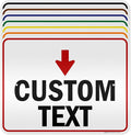 Custom Arrow, Custom Directional Sign, Down Arrow, 18x24 Inches, 3M EGP by MySignCenter