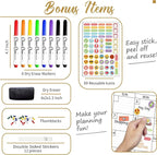 CLEVER CLEAN Large Dry Erase Wall Calendar - Image 3