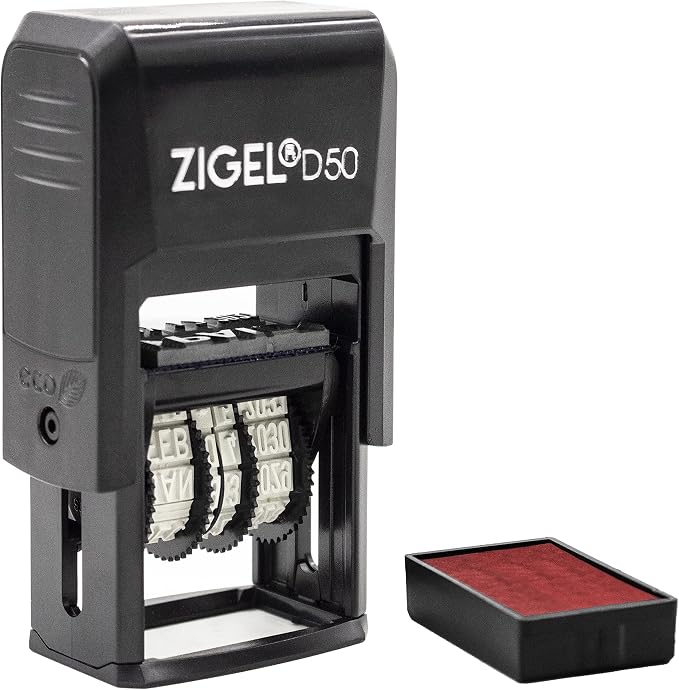 ZIGEL D50 Date Stamp with Shipped - Image 3