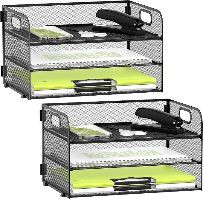 Daltrack 3-Tier Mesh Desk Organizer by DALTACK