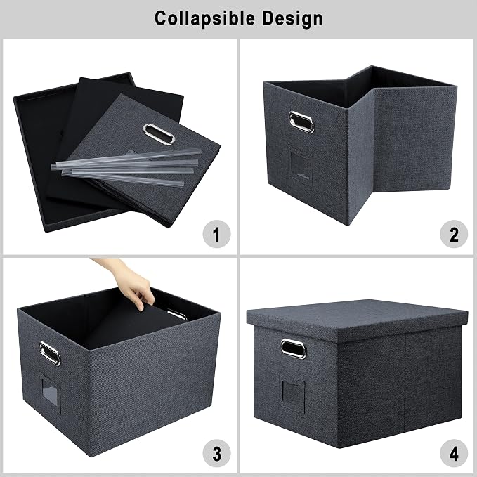 File Organizer, Collapsible Storage Filling Box - Image 5