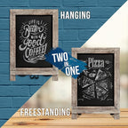 HBCY Creations Rustic Wooden Tabletop Chalkboard - Image 4