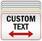 Custom Arrow, Custom Directional Sign, Two Way Arrow, 12x18 Inches, 3M EGP by MySignCenter