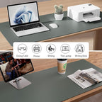Aothia Faux Leather Desk Mat – Large Mouse Pad, Non-Slip PU Leather Blotter - Image 8