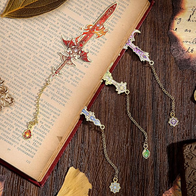 4pcs Fantasy Sword Bookmarks for Books, Planners - Image 7