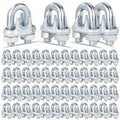 200PCS 5/16" M8 Zinc-Plated Wire Rope Clamps – Heavy Duty U-Bolt Cable Clips by High-PQ