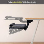 FERSGO Under Desk Keyboard Tray, 17.75" Track, One Knob Control, Undermount - Image 7
