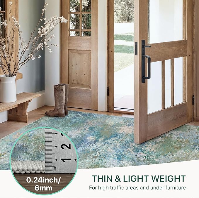 GENIMO 3x5 Rugs for Entryway Entrance, Modern Lightweight Rug Ultra Soft Indoor - Image 7