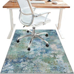 Office Chair Mat for Hardwood Tile Floor, Abstract 48"X 60" Desk Mats for by BESBLEE