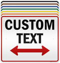 Custom Arrow, Custom Directional Sign, Two Way Arrow, 24x30 Inches, 3M EGP by MySignCenter