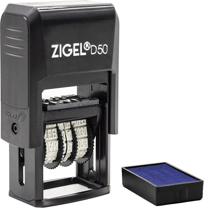 ZIGEL D50 Date Stamp with Approved - Image 3