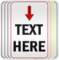 Custom Arrow, Custom Directional Sign, Arrow Down Sign, 12x18 Inches, 3M EGP by MySignCenter