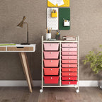 GOFLAME 15-Drawer Rolling Storage Cart, Craft Storage Cart - Image 2