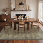 GENIMO 9x12 Area Rugs for Living Room, Machine Washable Non Slip Vintage Rugs - Image 4
