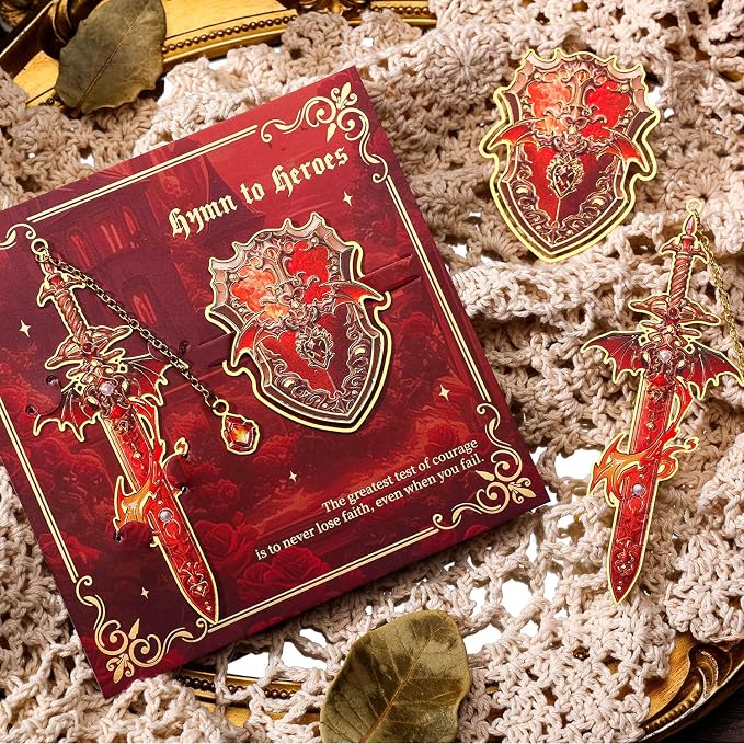 Dragon Knight Metal Bookmark & Book Clip Set - Image 8