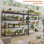 REIBII Storage Shelves 45.3''W Wire Shelving Unit 4 Tier Metal Shelves - Image 7