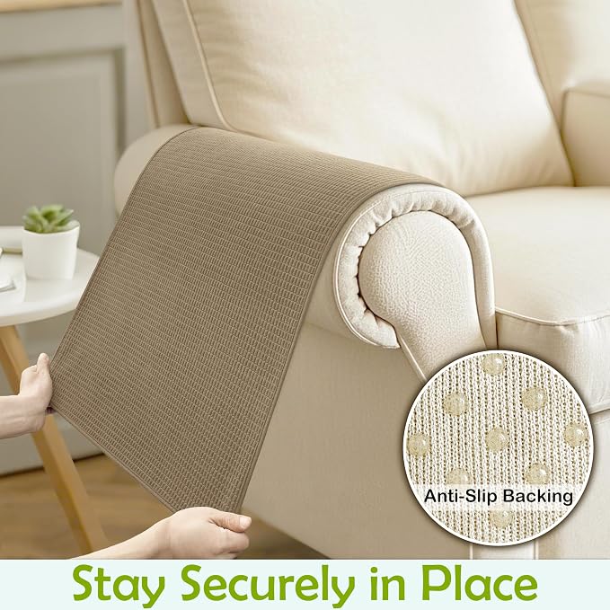 Couch Arm Covers, Sofa Arm Covers, Waterproof Armrest Covers - Image 5
