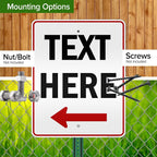 Custom Arrow, Custom Directional Sign, Left Arrow, 24x30 Inches, 3M EGP - Image 5