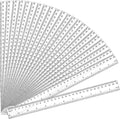 32 Pack Clear Plastic Ruler 12 Inch, Rulers Bulk by UranusNo1